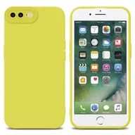 Etui i futerały do telefonów - Etui ochronne Cadorabo do Apple iPhone 7 PLUS / 7S PLUS / 8 PLUS w żółtym silikonowym etui TPU na telefon komórkowy - miniaturka - grafika 1