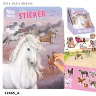 Kolorowanki, wyklejanki - Zestaw z naklejkami Miss Melody 12465A - miniaturka - grafika 1