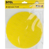 Materiały ścierne - Krążek ścierny samoprzyczepny "na rzep" z otworami 225 mm P220 Drel - miniaturka - grafika 1