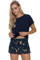 Piżamy damskie - Piżama Doctor Nap PM.5306 navy blue - miniaturka - grafika 1