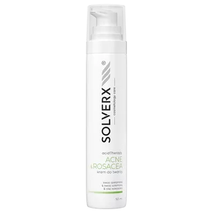 Krem do twarzy z kwasami - SOLVERX Acid Therapy - ACNE & ROSACEA - trądzik pospolity i różowaty - 50 ml - Kremy do twarzy - miniaturka - grafika 1