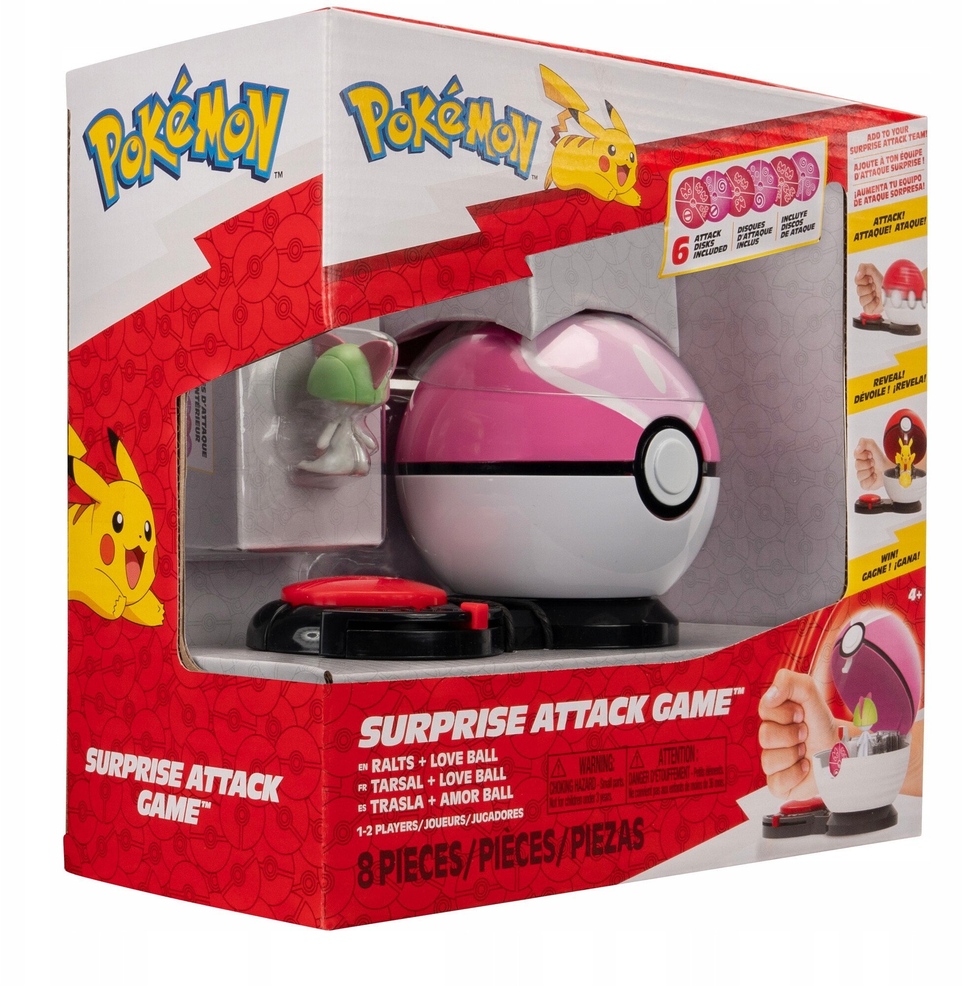 POKEMON Surprise Attack Ralts Seria 6, figurka