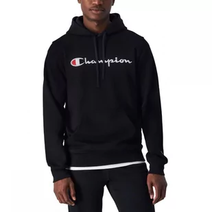 Champion bluza męska z kapturem Hooded Sweatshirt 220253.KK001 S czarny - Bluzy męskie - miniaturka - grafika 1