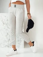 Spodnie damskie - Spodnie damskie dresowe KAROT szare Dstreet UY1810-M/L - miniaturka - grafika 1