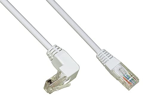 LINK LK5E50P Kabel sieciowy Utp Cat 5E Nieekranowany Mt 5 Kolor Biały 1 Złącze 90 Stopni