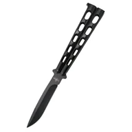 Noże - Nóż składany motylek Third Balisong Black Stainless Steel, Black (K2919N) - miniaturka - grafika 1