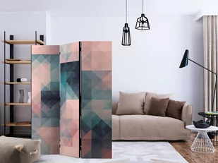 Parawan 3-częściowy - Piksele (zielono-różowy) [Room Dividers] (rozmiar 135x172) - Parawany - miniaturka - grafika 2