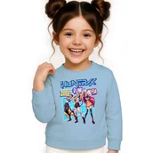 Bluzy dla dziewczynek - BLUZA DZIECIĘCA K-POPOWE ŁOWCZYNIE DEMONÓW HUNTRIX 146-152 BAWEŁNIANA - miniaturka - grafika 1