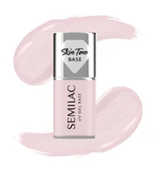 Lakiery hybrydowe - Semilac Skin Tone Cover Beige Baza do Lakierów Hybrydowych Rose Beige - miniaturka - grafika 1