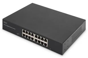 Digitus 16-portowy przełącznik gigabitowy, 19 cali, niezarządzalny DN-80112-2 - Switche - miniaturka - grafika 1