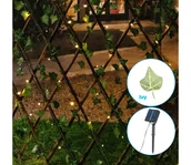 Lampy ogrodowe - Aigostar - LED Łańcuch solarny 148xLED/2x1,2m IP65 ciepła biel bluszcz - miniaturka - grafika 1