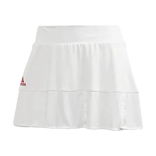 adidas Damska spódnica T Mat. Skrt wąska wielokolorowa Weiß/Scharlachrot S - Spódnice - miniaturka - grafika 1