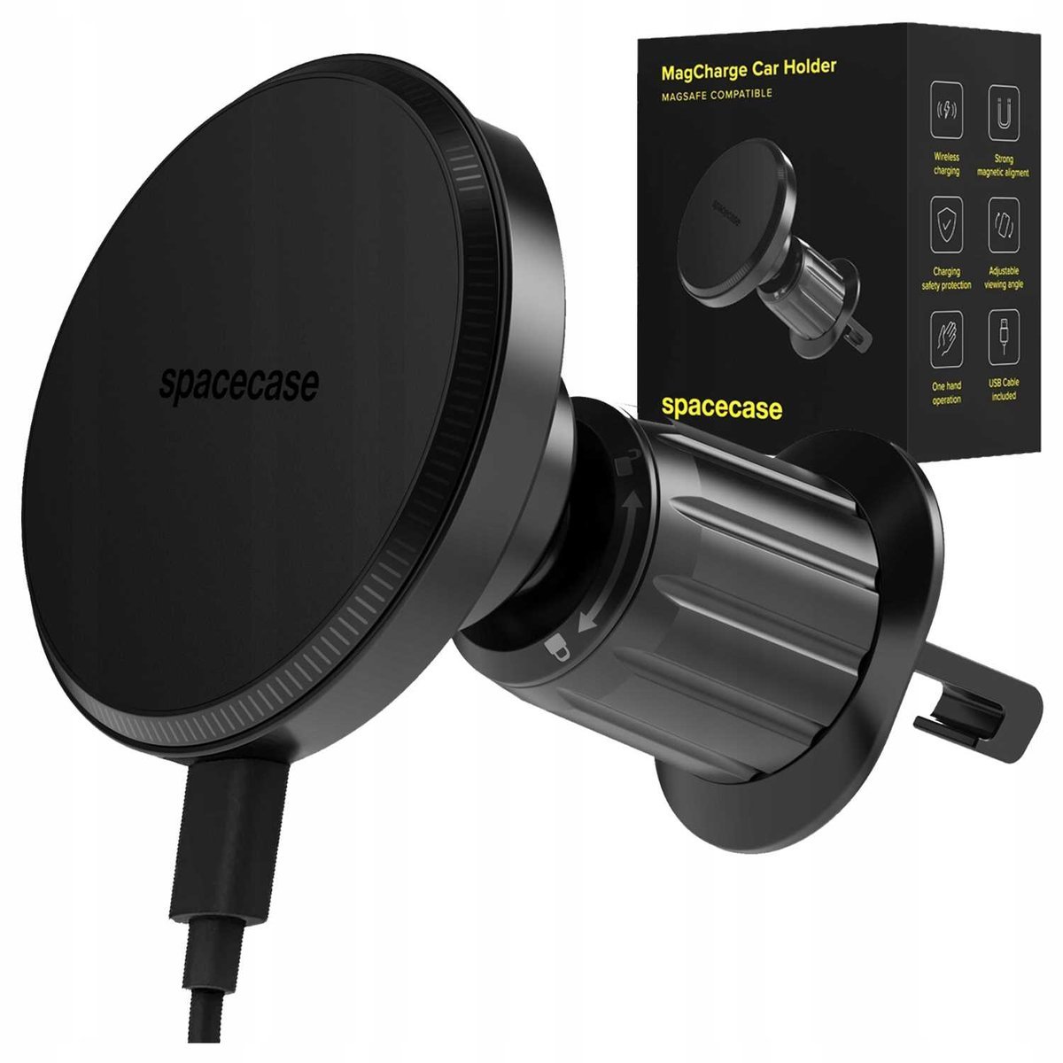 Spacecase Uchwyt samochodowy Car Holder Air Vent MagCharge WM11B black
