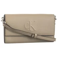 Torebki damskie - Torebka Kopertówka Sculpted Long Fold Strap Wallet Crockery LV04K1006G PBF (CK640-a) Calvin Klein - miniaturka - grafika 1
