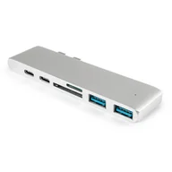 Kable komputerowe i do monitorów - Multiport USB-C na 2x USB, 2x USB-C, Czytnik kart - miniaturka - grafika 1
