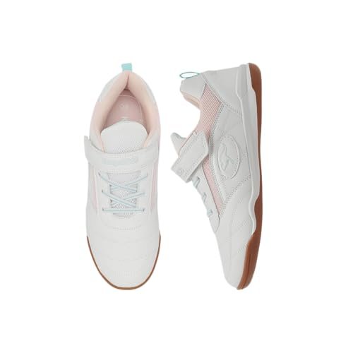 KangaROOS Backyard 2.0 Ev dziewczęce buty sportowe, White Frost, różowy, 37 EU