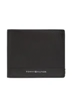 Portfele - Tommy Hilfiger Duży Portfel Męski Th Foundation Cc And Coin AM0AM13508 Czarny - miniaturka - grafika 1