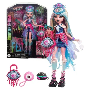 Monster High Lagoona Blue Lalka Modowa Monster Fest Akcesoria - Lalki dla dziewczynek - miniaturka - grafika 1