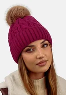 Czapki damskie - Elegancka modna czapka damska zimowa marki SCJ produkt polski 24527 -47 - miniaturka - grafika 1