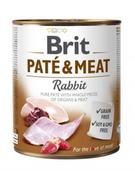 Mokra karma dla psów - Brit Karma PATÉ & MEAT z królikiem dla psa 800g - miniaturka - grafika 1