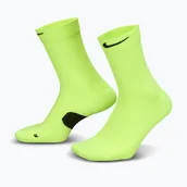 Skarpetki damskie - Skarpety Nike Running Midweight Crew volt/black/black - miniaturka - grafika 1