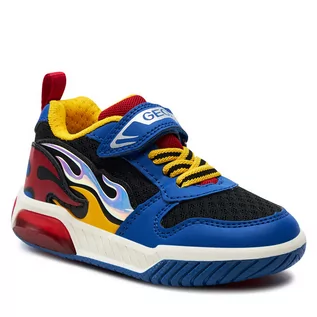 Buty dla chłopców - Sneakersy Geox J Inek Boy J459CC 01454 C0833 M Royal/Red - grafika 1