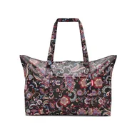 Torby podróżne - reisenthel Mini Maxi Travelbag Drak Blue - składana torba podróżna, praktyczna i kompaktowa, bardzo lekka i wytrzymała, Paisley Black, Rozmiar uniwersalny, sport - miniaturka - grafika 1
