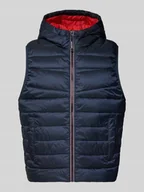 Kamizelki męskie - Kamizelka pikowana z kapturem i wpuszczanymi kieszeniami - miniaturka - grafika 1