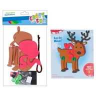 Zabawki kreatywne - Craft with Fun Zestaw kreatywny Eva Renifer Pbh 12/288 - miniaturka - grafika 1