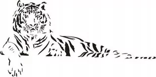 Naklejka na ścianę tygrys - Dzikie koty 6, 100x48 cm - Naklejki na ścianę - miniaturka - grafika 1