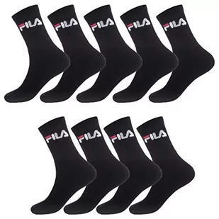 Fila męskie skarpety sportowe, oddychające, skarpety męskie, ultra miękkie, bieganie (zestaw 9 sztuk), Czarny (Czarny N - Nr), 39-42 EU - Skarpetki damskie - miniaturka - grafika 1