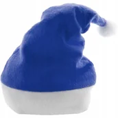 Dodatki do strojów karnawałowych - Czapka Świętego Mikołaja Na Mikołajki Niebieska Filcowa Filc Dla Elfa - miniaturka - grafika 1