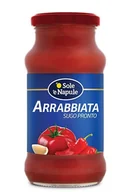 Pasztet i przetwory mięsne - O'Sole e Napule Sos pomidorowy Arrabiata włoski pomidory z chilii i czosnkiem w butelce 350g - miniaturka - grafika 1