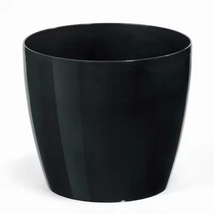 LAMELA Osłonka plastikowa Magnolia czarna 15,5cm - Donice - miniaturka - grafika 1