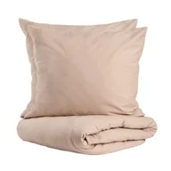 Pościel - HOMLA Pościel GOSSY bawełniana beżowa 160x200 + 2*70x80 cm - miniaturka - grafika 1