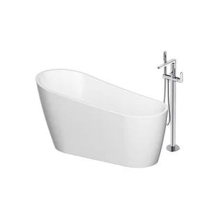 Set B721 Wanna Wolnostojąca 167X72 Zen + Bateria Wannowa Wolnostojąca Inverto Cersanit S601-140 - Wanny - miniaturka - grafika 1
