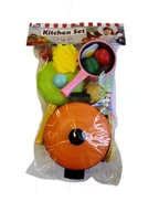 Zabawy w naśladowanie dorosłych - ZESTAW KUCHENNY AKCESORIA PATELNIE 18 ELEMENTÓW - miniaturka - grafika 1