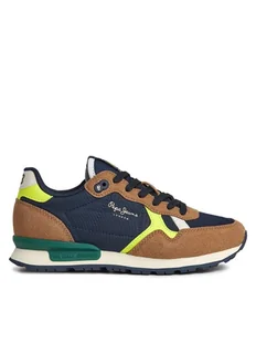 Pepe Jeans Sneakersy PBS30576 Brązowy - Buty dla chłopców - miniaturka - grafika 1
