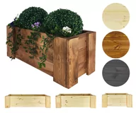Donice - Drewniana skrzynia balkonowa donica ogrodowa zielnik osłonka 30x60x30cm EKO / Wamar-Sosenka - miniaturka - grafika 1