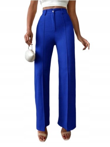 SHEIN SPODNIE DAMSKIE NIEBIESKIE ELEGANCKIE M ŁŁE