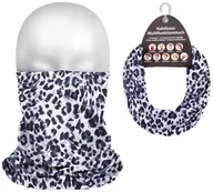 Czapki damskie - KOMINIARKA ELASTYCZNA CHUSTA TUNEL SZAL PANTERKA - miniaturka - grafika 1