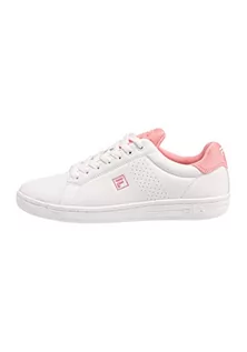 Sneakersy damskie - Fila Damskie sneakersy Crosscourt 2 Nt Low Wmn, Biały flaming różowy, 35.5 EU - grafika 1