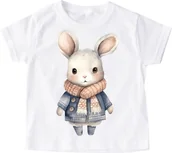 Koszulki dla dziewczynek - Koszulka dla dziecka z zwierzątkiem zwierzak2 - miniaturka - grafika 1