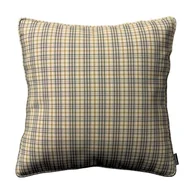Poszewki na poduszki - Dekoria Poszewka Gabi na poduszkę beżowo-brązowa kratka 60 × 60 cm Londres 122-143-39 - miniaturka - grafika 1