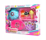 Zabawy w naśladowanie dorosłych - WÓZEK ZE SŁODYCZAMI Lodziarnia sklep LODY - miniaturka - grafika 1