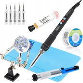 Lutownice - Precyzyjna lutownica 60W Techrebal ”Black Samurai” TBS60W z wyświetlaczem z wielkim zestawem do lutowania MAX PACK KIT-2022-4 - miniaturka - grafika 1