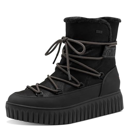 Marco Tozzi Damskie 2-26415-45 modne kozaki, Black Comb, 38 EU, czarny Comb, 38 EU