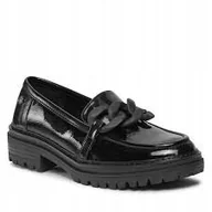 Mokasyny damskie - XTI DAMSKIE CZARNE MOKASYNY WSUWANE CASUAL 39 J3A - miniaturka - grafika 1