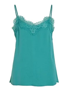 Vila Damski top koronkowy Vicava New Lace Singlet/Su-Noos, Alhambra, 44 - Koszulki i topy damskie - miniaturka - grafika 1