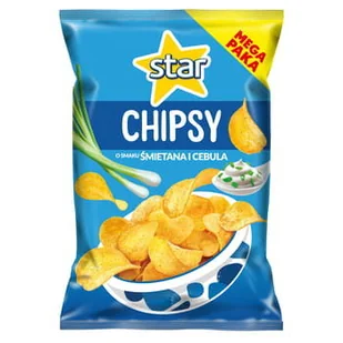Star Chipsy o smaku śmietana i cebula 220 g - Chipsy - miniaturka - grafika 1